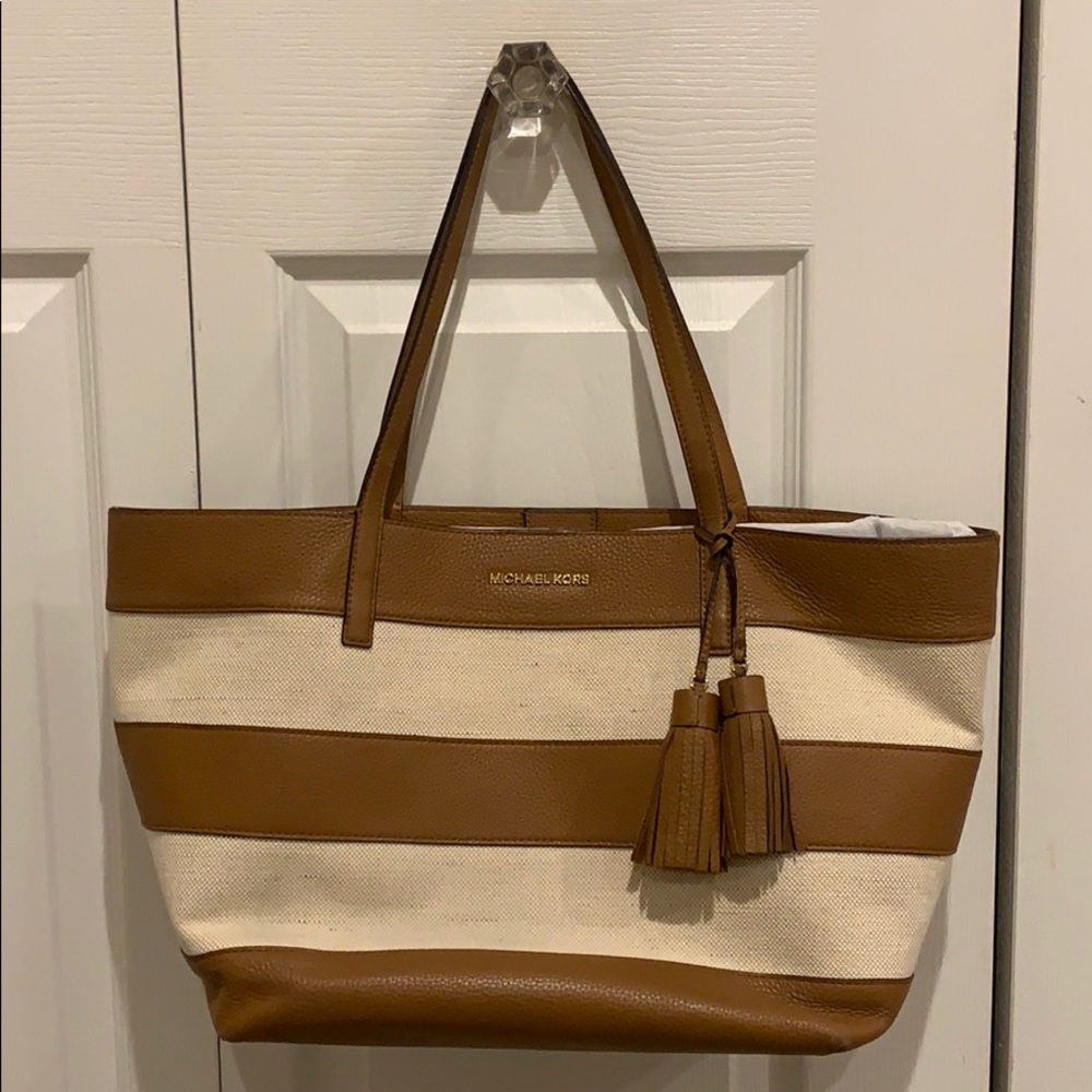 Michael Kors Tan Tassel Tote